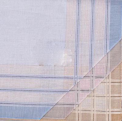 12 stuks Heren zakdoeken - Happy Stripe - Stoffen zakdoeken