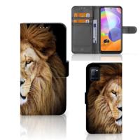 Samsung Galaxy A31 | Telefoonhoesje | Met pasjeshouder | Leeuw