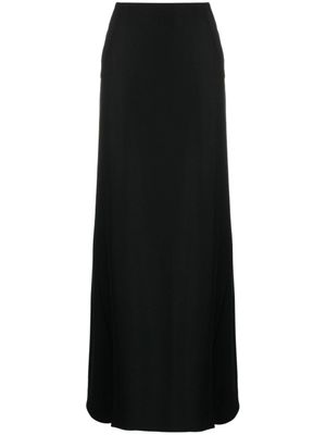 Alberta Ferretti minijupe évasée en laine vierge - Noir
