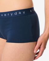 HEMA Damesboxer katoen everyday tailleband donkerblauw (donkerblauw)