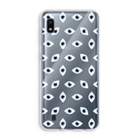 Eyes pattern: Samsung Galaxy A10 Transparant Hoesje