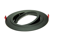 AR111 armatuur inbouw 1 voudig rond 180mm zwart
