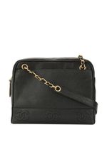 CHANEL Pre-Owned sac porté épaule à logo embossé - Noir - thumbnail