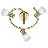 LED Plafondspot Rond E14 3-lichts - Warm Wit 3000K - Mat Goud Aluminium