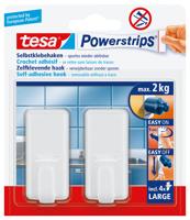 Haken tesa powerstrips large classic zelfkl wit