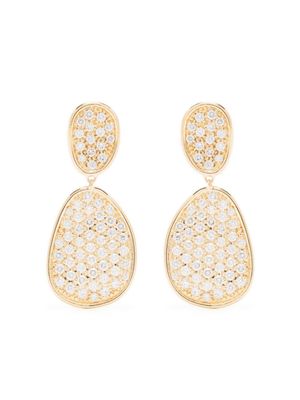 Marco Bicego boucles d'oreilles pendantes en or 18ct pavées de diamants