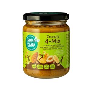 Terrasana crunchy gemengde notenpasta 4-mix 250 gram