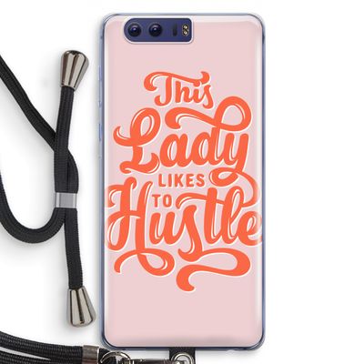 Hustle Lady: Honor 9 Transparant Hoesje met koord
