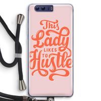 Hustle Lady: Honor 9 Transparant Hoesje met koord
