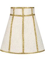 Giambattista Valli minijupe à sequins - Blanc