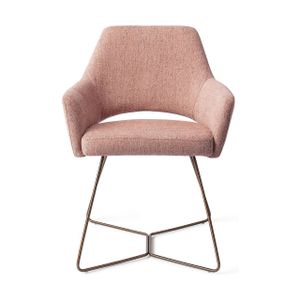 Jesper Home Yanai eetkamerstoel Pink Punch beehive rose