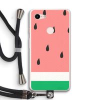 Watermeloen: Pixel 3 XL Transparant Hoesje met koord