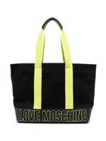 Love Moschino sac cabas à logo brodé - Noir - thumbnail