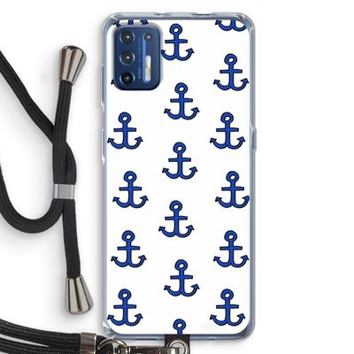Ankers: Motorola Moto G9 Plus Transparant Hoesje met koord
