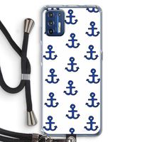 Ankers: Motorola Moto G9 Plus Transparant Hoesje met koord