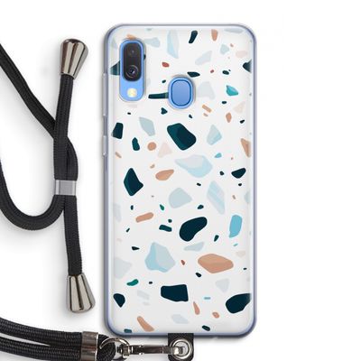 Terrazzo N°13: Samsung Galaxy A40 Transparant Hoesje met koord