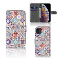 Apple iPhone 11 | Bookcase | Tiles Color Apple iPhone 11 | Bookcase | Tiles Color
