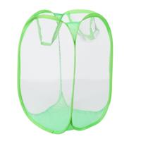3 stuks opvouwbare pop up Wash tas wasmand tas belemmert mesh opslag Pueple vuile kleren mand (groen)