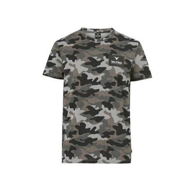 Ellos Sons of Owen T-shirt met camouflageprint luca grey Ellos Sons of Owen T-shirt met camouflageprint luca grey
