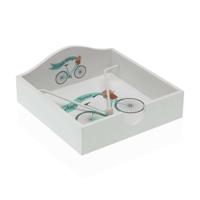 Servethouder Versa Hout 18 x 7 x 18 cm Fiets