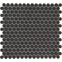 The Mosaic Factory London ronde mozaïek tegels 32x29 zwart