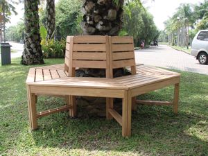 Hardhouten boombank- - Hardhout- Tuindeco