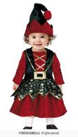 Kerst Elfje Baby Meisje Fluweel Kerst Elfje Baby Meisje Fluweel