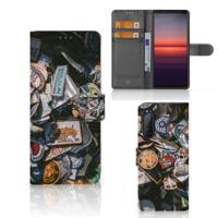 Sony Xperia 5II | Telefoonhoesje met foto | Badges | Portemonnee hoesje