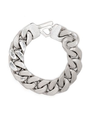 Off-White gourmette à maillons épais - Argent