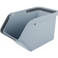 Sunware Sigma Home sorteer bak - afvalbak - blauw - stapelbaar - 30L - 49 x 27 x 30 cm
