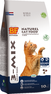 Biofood 3-mix adult kattenvoer 10kg