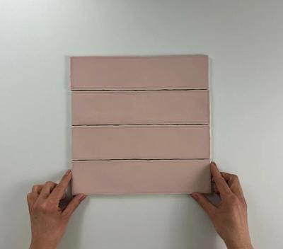 Colonial Pink mat 7,5x30 wandtegels Colonial Pink mat 7,5x30 wandtegels