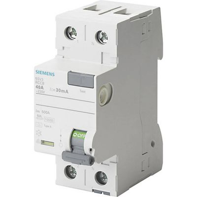 Siemens 5SV33146 5SV3314-6 Aardlekschakelaar A 2-polig 40 A 0.03 A 230 V