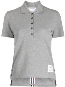 Thom Browne polo à patch logo - Gris