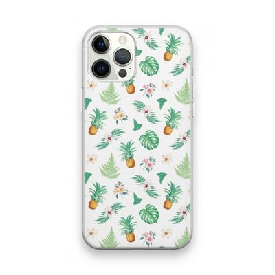 Ananas bladeren: iPhone 12 Pro Max Transparant Hoesje