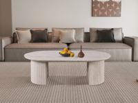 Ovale salontafel LARUSSO 120 cm travertijn
