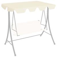 VidaXL Vervangingsluifel voor schommelbank 188/168x145/110 cm crème