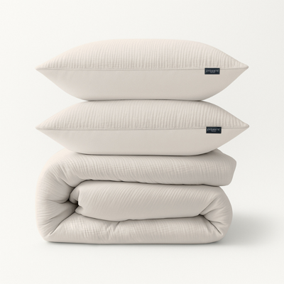 Dekbedovertrek Mousseline Off White Effen 200x200 Cm Anti Allergie & Anti Huisstofmijt & Zacht Zydante - Dekbed-Discounter.nl