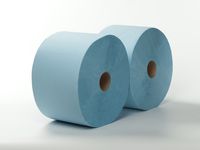 Poetspapier maxirol blauw 3 laags 22.5cmx360mtr 2 rollen