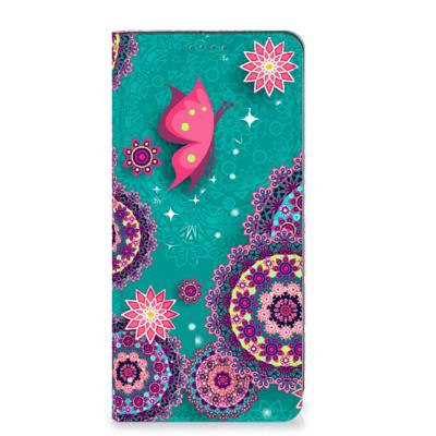 Google Pixel 8A | Bookcase | Cirkels en Vlinders Google Pixel 8A | Bookcase | Cirkels en Vlinders