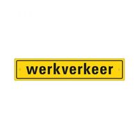 Bord Werkverkeer incl. zuignapjes - 80x400 mm met boorgaten.