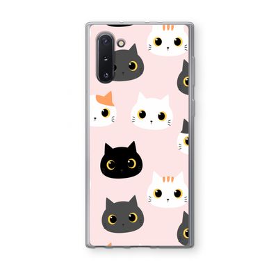 Katten: Samsung Galaxy Note 10 Transparant Hoesje