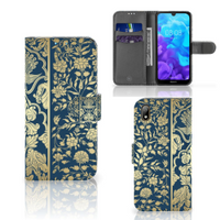 Huawei Y5 (2019) Hoesje Beige Flowers