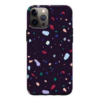 Dark Rounded Terrazzo: iPhone 12 Tough Case