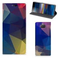 Sony Xperia 10 Stand Case Polygon Dark