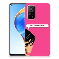 Xiaomi Mi 10T | 10T Pro Silicone-hoesje Woman Don't Touch My Phone - thumbnail