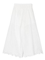 TWINSET Kids pantalon évasé à détails de découpes - Blanc