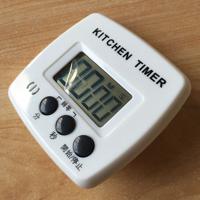 Keuken timer digitale elektronische luid alarm magnetische backing met houder voor koken bakken sport games Office (zwart)