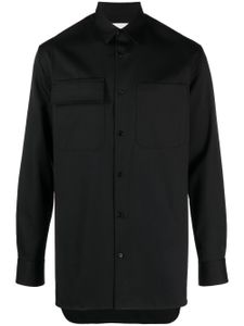 Jil Sander chemise en laine - Noir