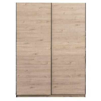 Leen Bakker - Schuifdeurkast Genua - Eikenkleur - 204x150x60 Cm - Spaanplaat - Bruin - 150.6x204x60.3 Cm